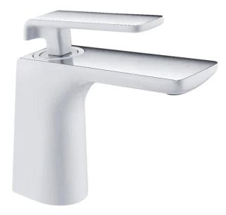 Смеситель для раковины Rose R1401F белый/хром